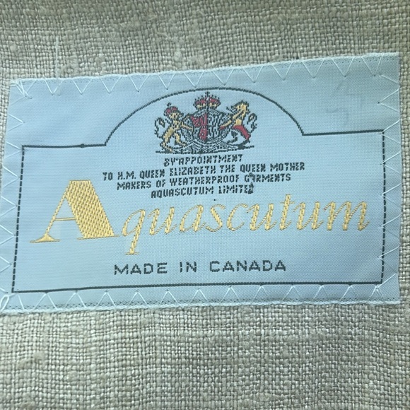 Vintage Aquascutum Tan Linen Blazer - Picture 9 of 9